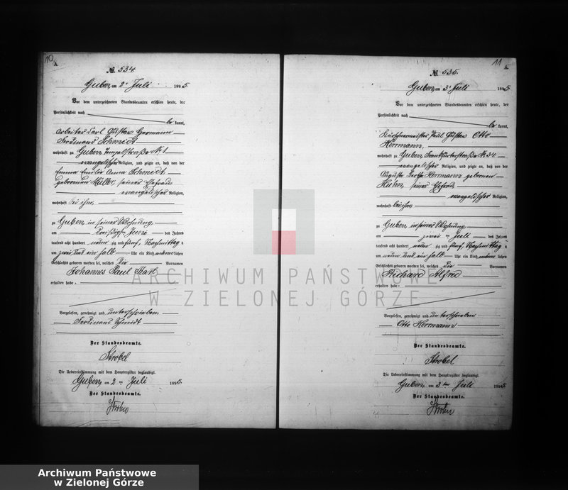 image.from.unit.number "Geburts-Neben-Register, Band II von No 525 bis No 892"