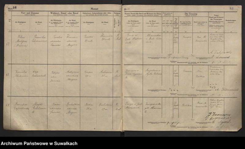 image.from.unit.number "[Księga akt małżeństw parafii rzymskokatolickiej w Puńsku z lat 1918-1921]"