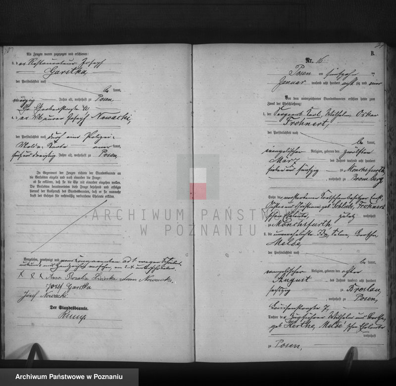 Obraz 17 z jednostki "Księga małżeństw t. I"