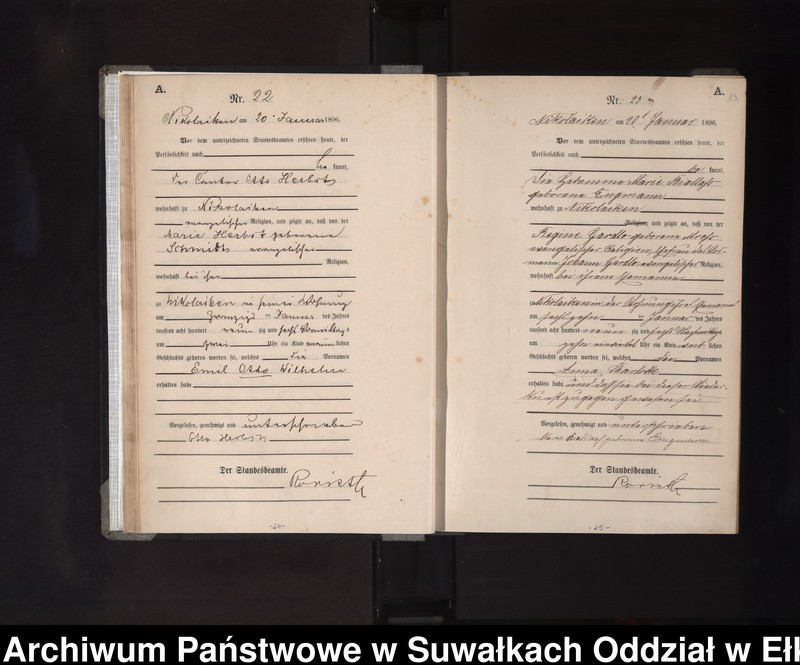 image.from.unit.number "Geburts-Haupt-Register des Königlichen Preussischen Standes-Amtes Nikolaiken Kreis Sensburg"