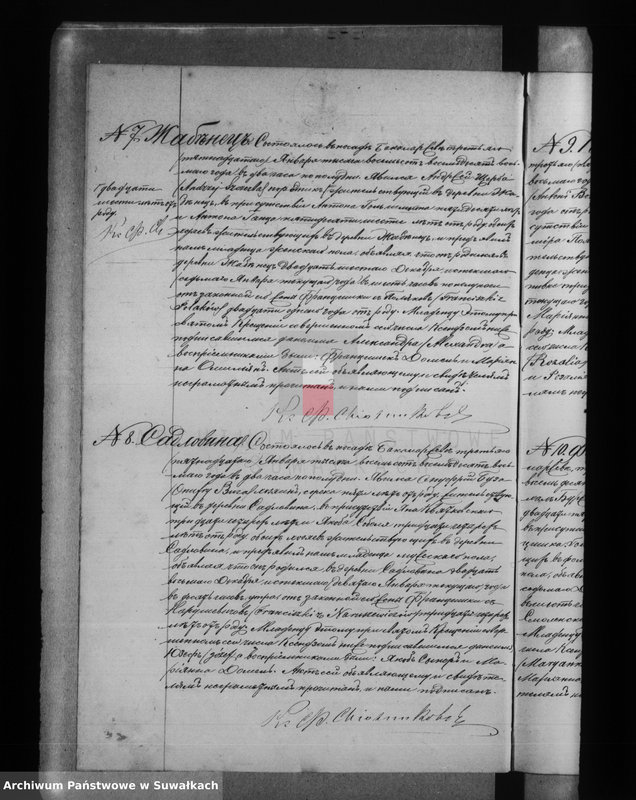 Obraz 8 z jednostki "Duplikat Bakalarževskogo Rim. Kat. prichoda Uroždennych, Brakosočetavšich i Umeršich s 1888 g."