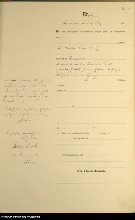 image.from.unit.number "Sterbe-Haupt-Register Nr 1 - 52"