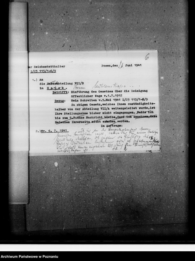 Obraz 10 z jednostki "Einführung des Gesetzes über die Reinigung öffentlicher Wege"