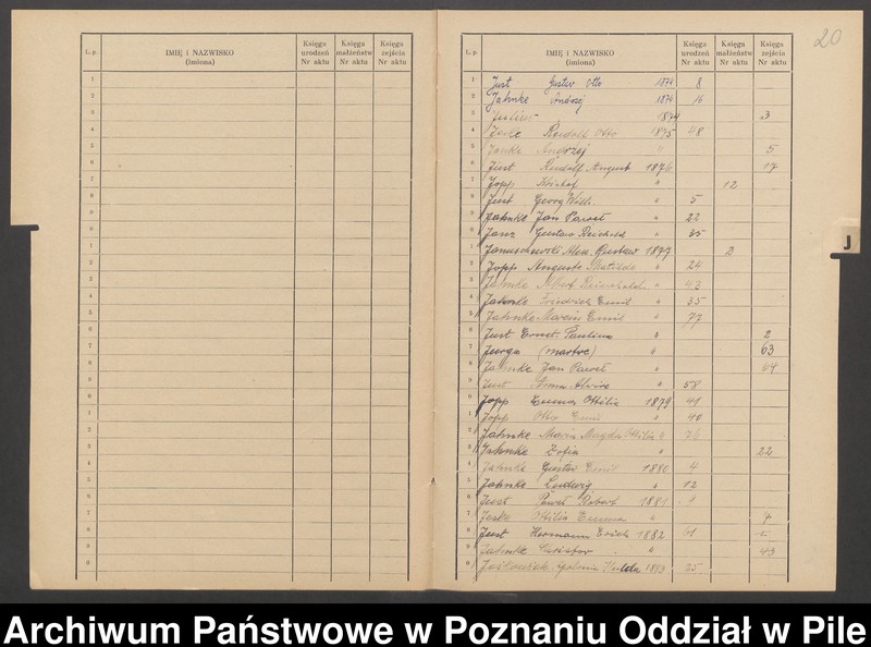 image.from.unit.number "Skorowidz alfabetyczny dla ksiąg urodzeń, małżeństw i zgonów"