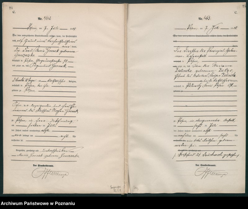 Obraz 15 z jednostki "Księga miejscowa zgonów tom II [Rejestr główny zgonów]"