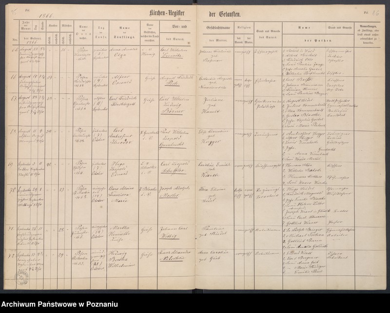 Obraz 11 z jednostki "[Akta urodzeń i chrztów, ślubów, zgonów]"