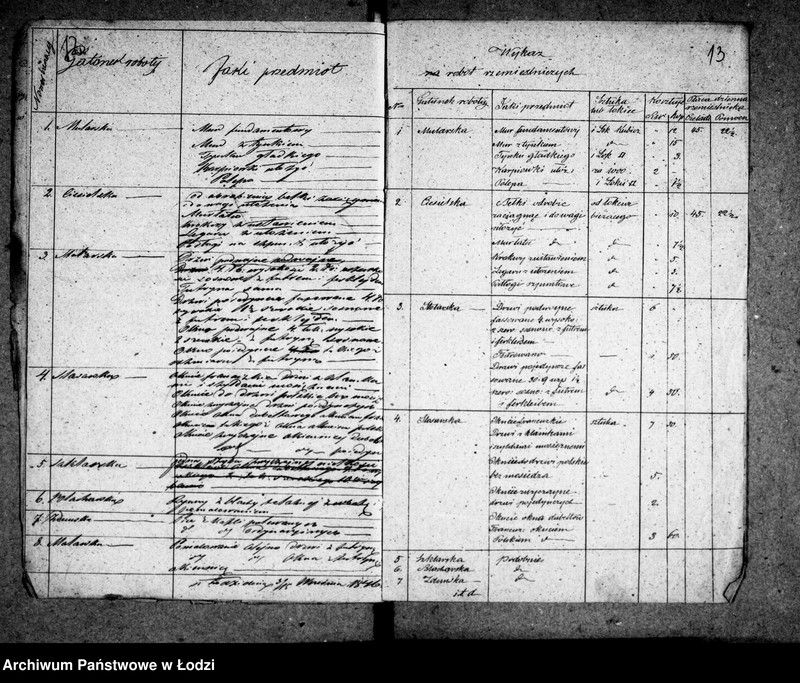 Obraz 11 z jednostki "Akta tyczące się materiałów budowlanych"