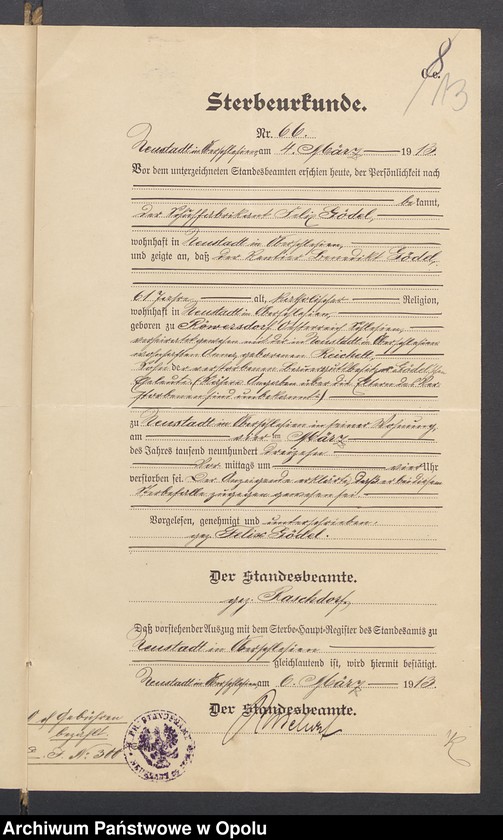image.from.unit.number "Verfügung von Todes wegen des Rentiers Benedict Gödel in Neustadt"