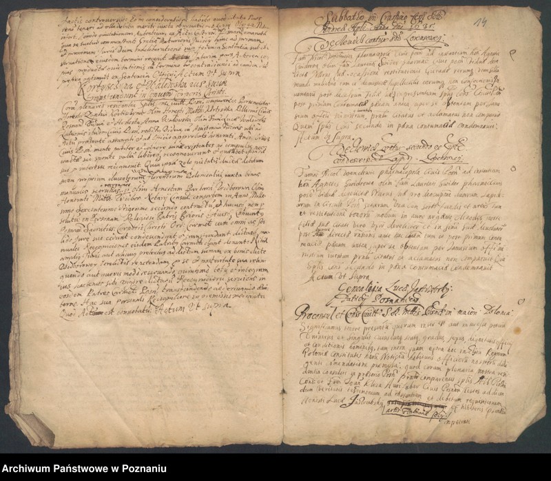 Obraz 17 z jednostki "Acta consularia civitatis Posnaniae."