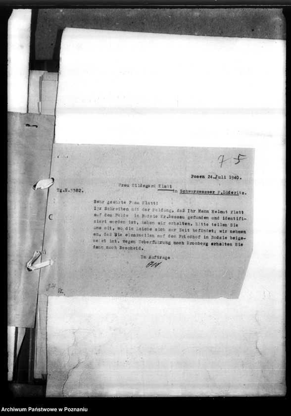 Obraz 14 z jednostki "Helmut Klatt aus Schwarzwasser, Kreis Altbeergund (Szubin"