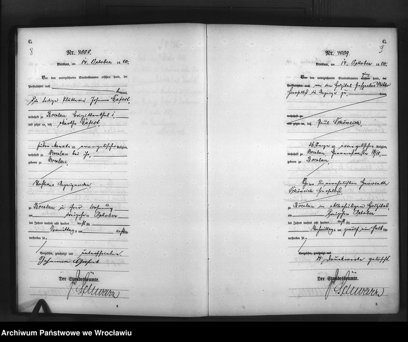 image.from.unit.number "Sterbe-Haupt-Register Breslau I 1880 Band 11"