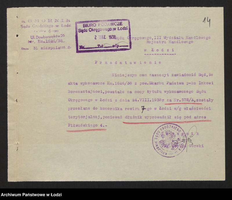 Obraz 16 z jednostki "Icek Borensztajn- handel skór"