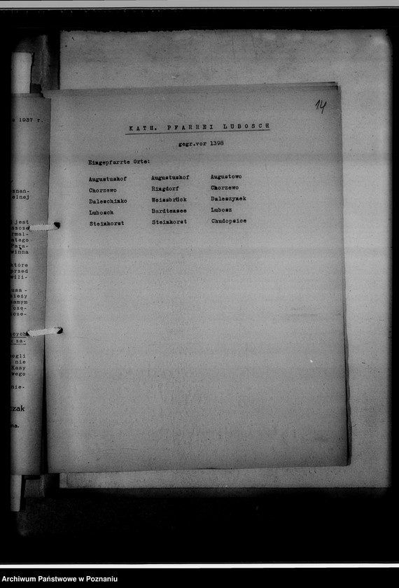 image.from.unit.number "Kreissippenamt Birnbaum [Międzychód]. Bücher evangelischer Kirchen, Altlutheraner, Bücher katholischer Kirchen, Zivilstandsregister, Seelenlisten, Zweitschriften"