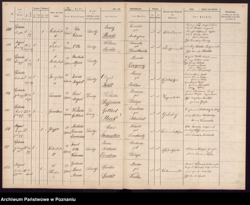 Obraz 15 z jednostki "[Akta urodzeń i chrztów, ślubów, zgonów]"