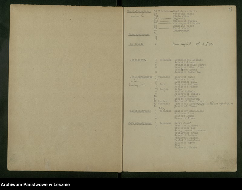 image.from.unit.number "[Rejestr mieszkańców Leszna /Strassen und Hausnumer Verziehnis/]"