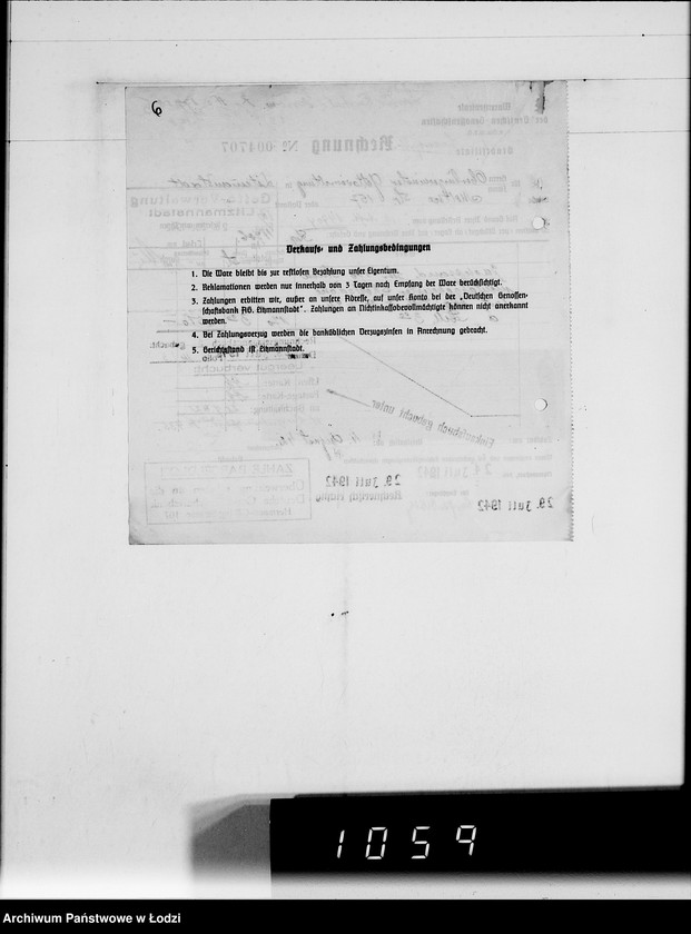 Obraz 10 z jednostki "Landwirtschaft-Zentralgenossenschaft.G.m.b.H.Rechnungen. [za dostawy towarów dla Getta]"