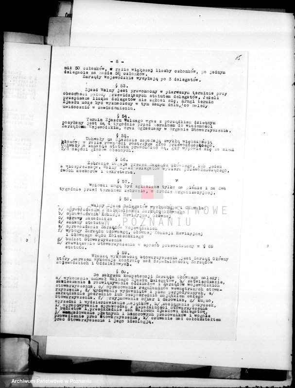 Obraz 19 z jednostki "/Centralny Związek Lokatorów i Sublokatorów Zachodniej Polski w Poznaniu/"