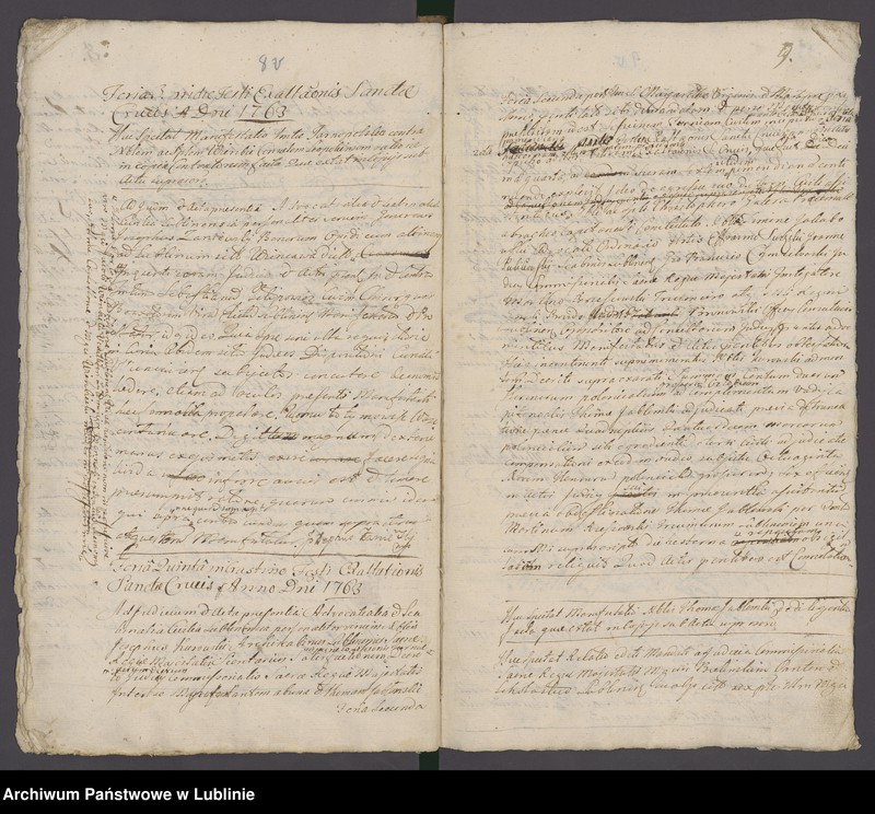 Obraz 11 z jednostki "Acta iudicii advocatialis et scabinalis civitatis SRM Lublinensis donationum, inscriptionum, roborationum, cessionum, oblatarum, relationum, manifestationum ac aliarum"