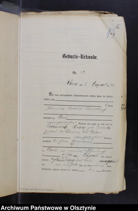 image.from.unit.number "Beläge zum Heiraths-Register"