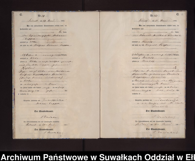 image.from.unit.number "Sterbe-Neben-Register des Preussischen Standes-Amtes Neuhoff Kreis Loetzen"