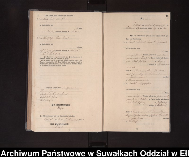 image.from.unit.number "Heiraths-Neben-Register des Königlichen Preussischen Standes-Amtes Orlen Kreis Loetzen"