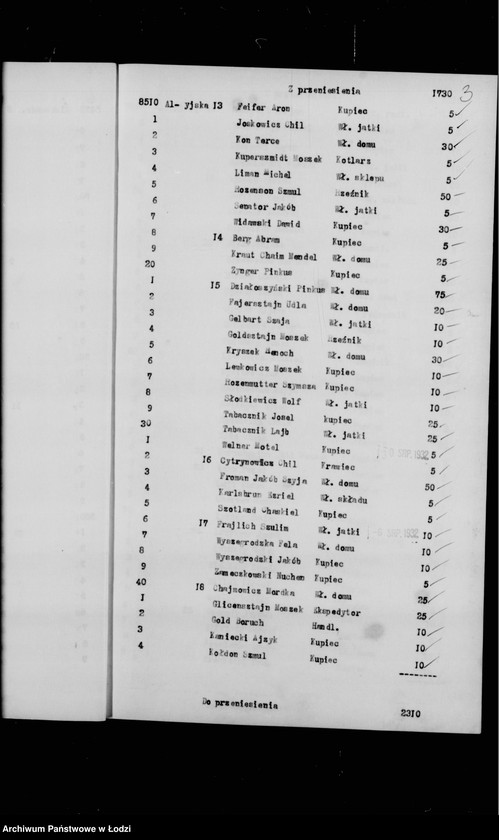 Obraz 7 z jednostki "Rejestr poborczy"