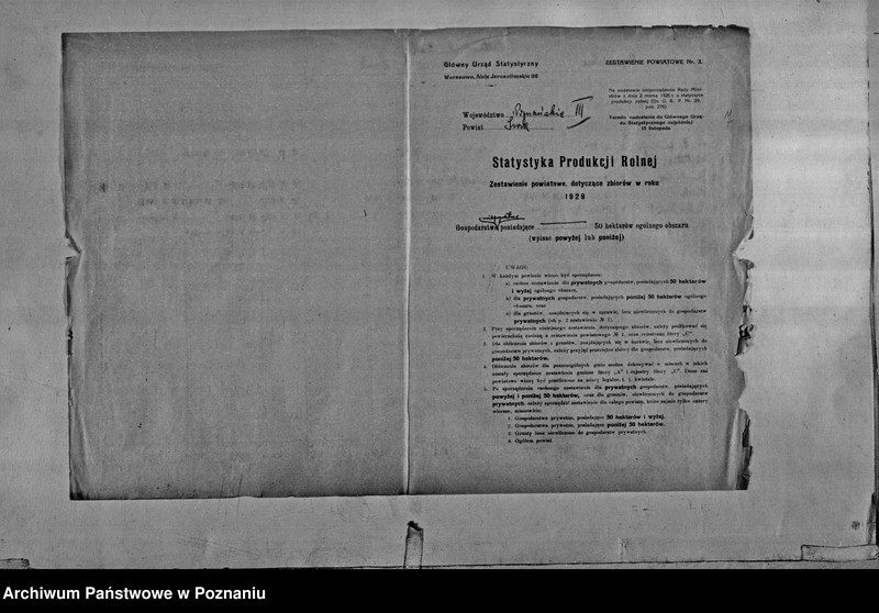 Obraz 9 z jednostki "Statystyka produkcji rolnej - zestawienie powiatowe - Środa"