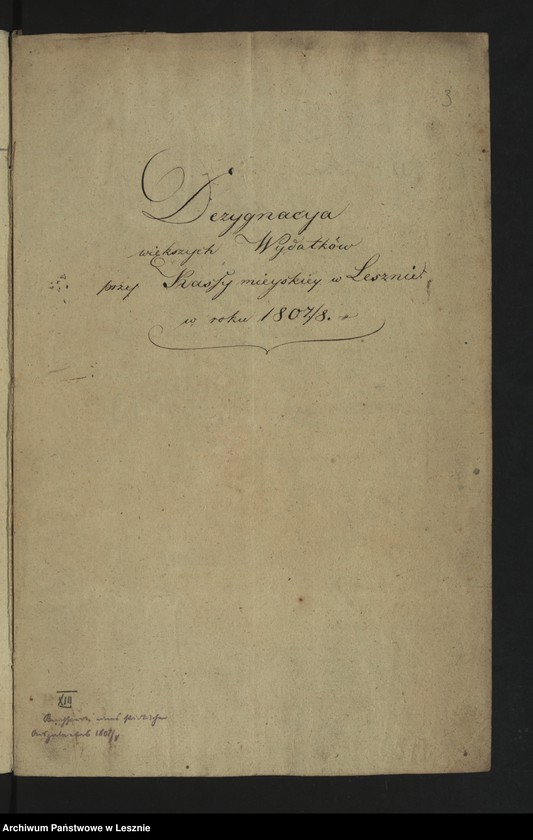 Obraz 5 z jednostki "[Rezygnacja większych wydatków przy kasie miejskiej w Lesznie]"