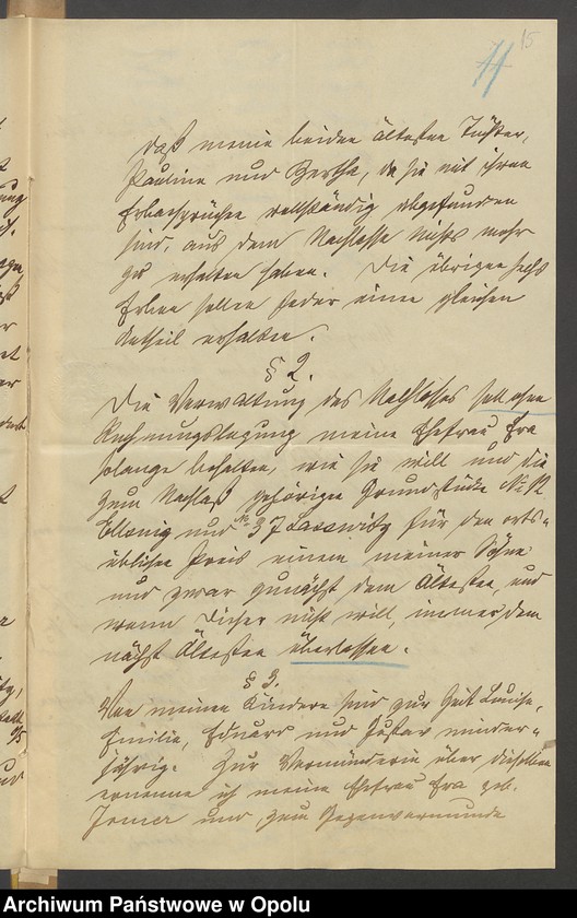 image.from.unit.number "Testament des Gasthausbesitzers Wilhelm Reimann zu Elsnig"