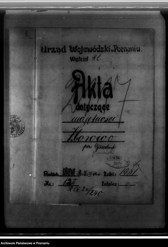 Obraz 4 z jednostki "Majętność leśna Zborowo powiat poznański"