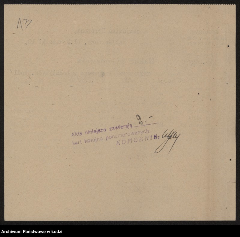 Obraz 15 z jednostki "Benjamin Herszson- mechaniczna tkalnia zarobkowa"