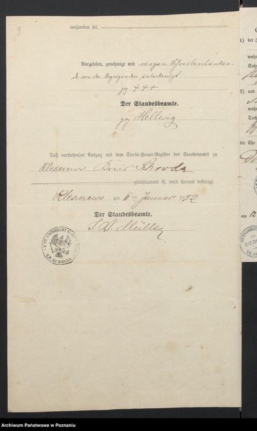 image.from.unit.number "Acta betreffend die Sammel-Akten zu den Heiratsregistern des Standesamtsbezirk Wyslawice Kreis Schroda"