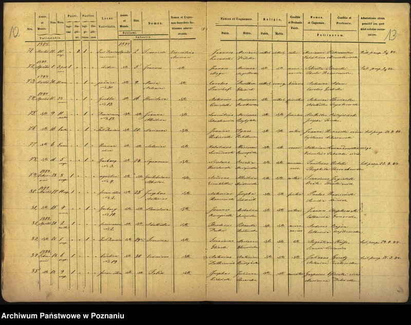 Obraz 9 z jednostki "Księga urodzin, ślubów, zgonów"