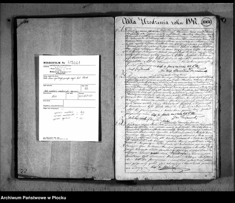 image.from.unit.number "Akta urodzeń, małżeństw i zgonów"