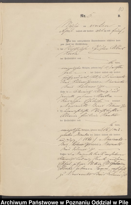 image.from.unit.number "Księga małżeństw"