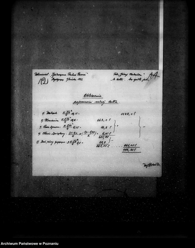 Obraz 16 z jednostki "Zjednoczone Pralnie Parowe w Bydgoszczy nr woj. kotła 6601"