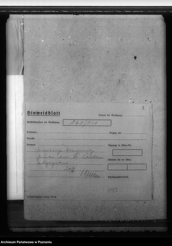 image.from.unit.number "Deutsche Volksliste. Allgemeiner Schriftverkehr mit den Bezirksstellen und mit den Zweigstellen"