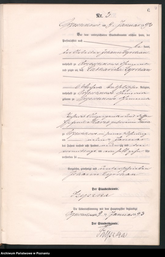 Obraz 6 z jednostki "Księga zgonów"