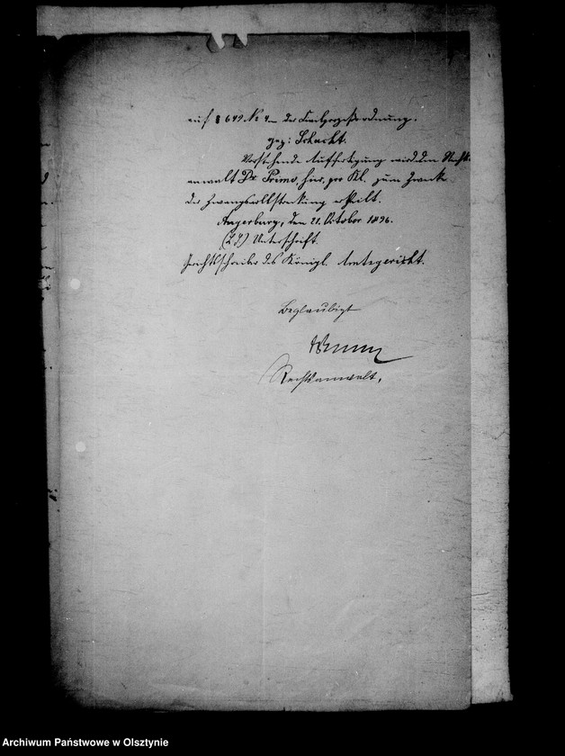 image.from.unit.number "/Wechselprozesssachen gegen den in Konkurs verfallen Gfen Carl Meinhard Lehndorff/."
