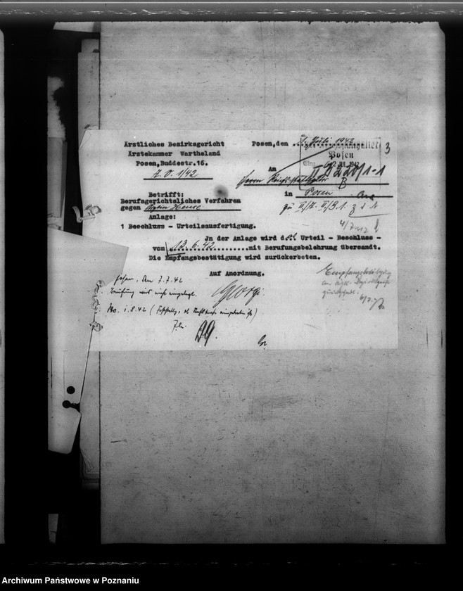 Obraz 7 z jednostki "Berufsgerichtliche Verfahren gegen Ärzte"