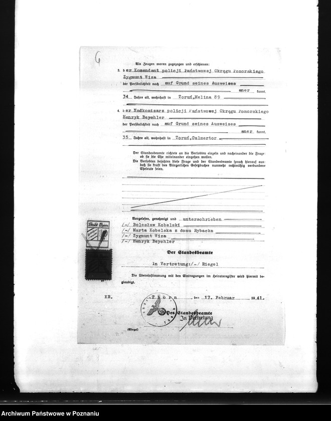 Obraz 10 z jednostki "Amtliche Meldungen Kreis Schwetz (Świecie)"