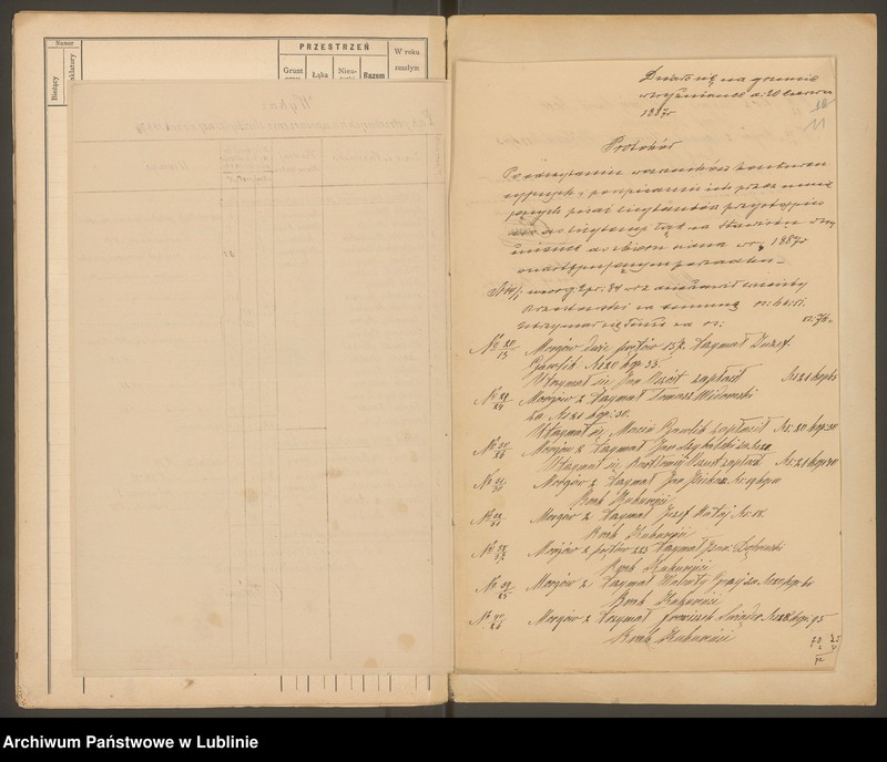 image.from.unit.number "Klucz Godziszewski. Egzakcjonarz pól i łąk w Okręgu Kraśnickim na rok 1887/88"