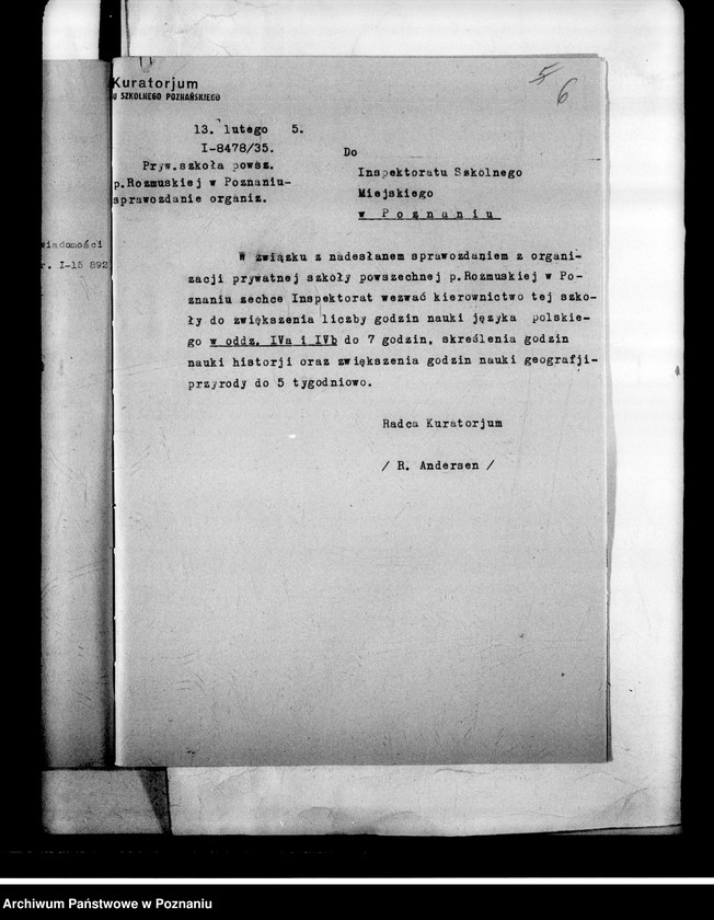 Obraz 9 z jednostki "Prywatna Szkoła Powszechna M. Rozmuskiej pod wezwaniem św. Kazimierza- Poznań"