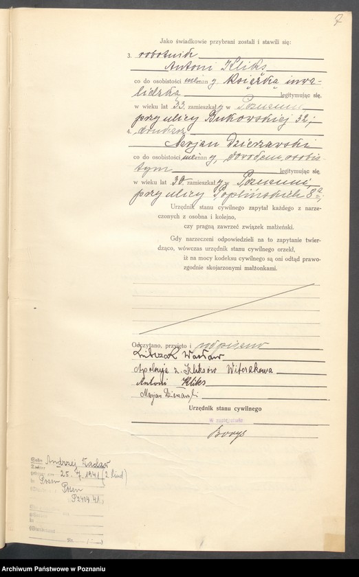 Obraz 8 z jednostki "Księga miejscowa małżeństw tom I [Rejestr główny małżeństw]"