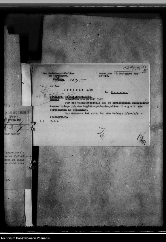 Obraz 17 z jednostki "Dienststrafgericht und Strafanträge gegen Angestellte"