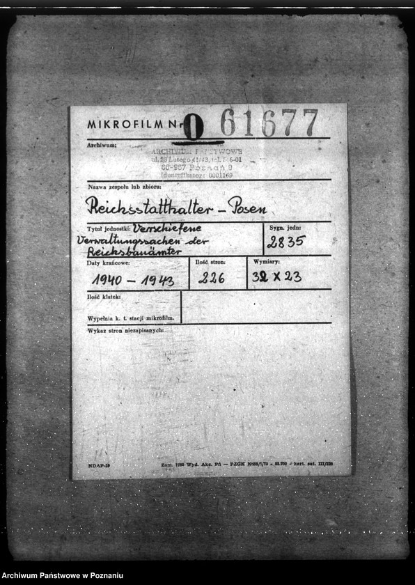 Obraz 2 z jednostki "Verschiedene Verwaltungssachen der Reichsbauämter"