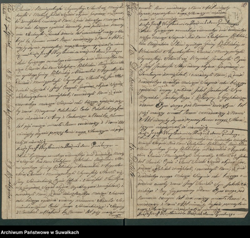 Obraz 13 z jednostki "Akta Zeyscia Gminy Kaletnickiey, od 1-go dnia Stycznia Roku 1817 do ostatniego Grudnia tegoż Roku"