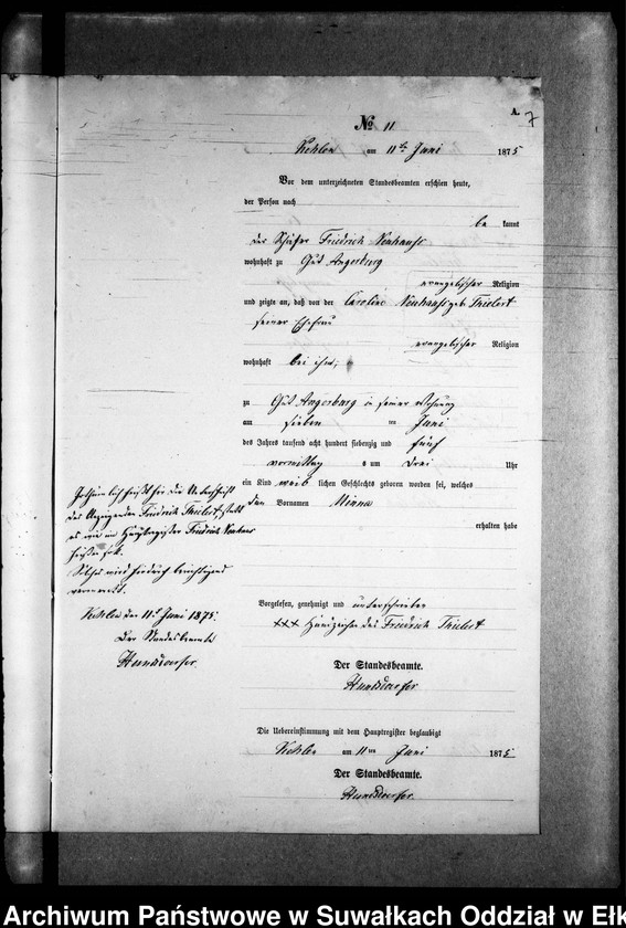 image.from.unit.number "Geburts-Neben-Register des Preussischen Standes-Amtes Kehlen Kreis Angerburg"