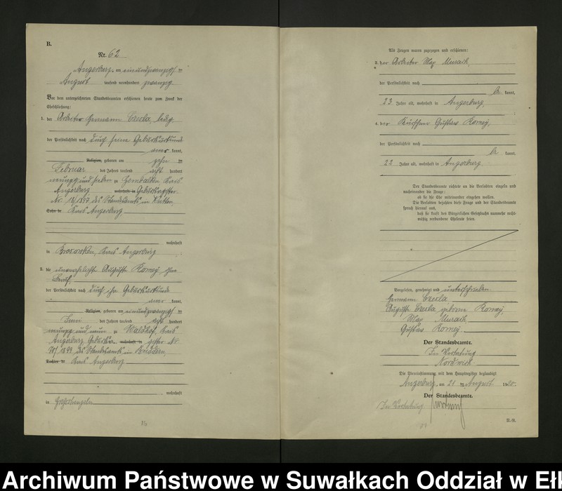 image.from.unit.number "[Heirats - Register (Neben - Register) Standesamt Angerburg einschl. der Bezirke, Gr. Strengeln, Prinowen und Kehlen Kreis Angerburg] No 50 bis 115"