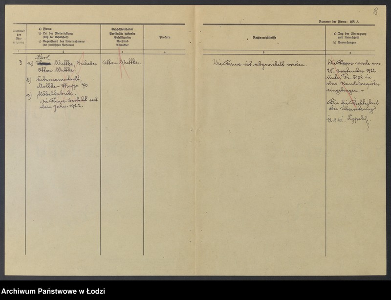 Obraz 10 z jednostki "Otton Wuttke – fabryka mebli"